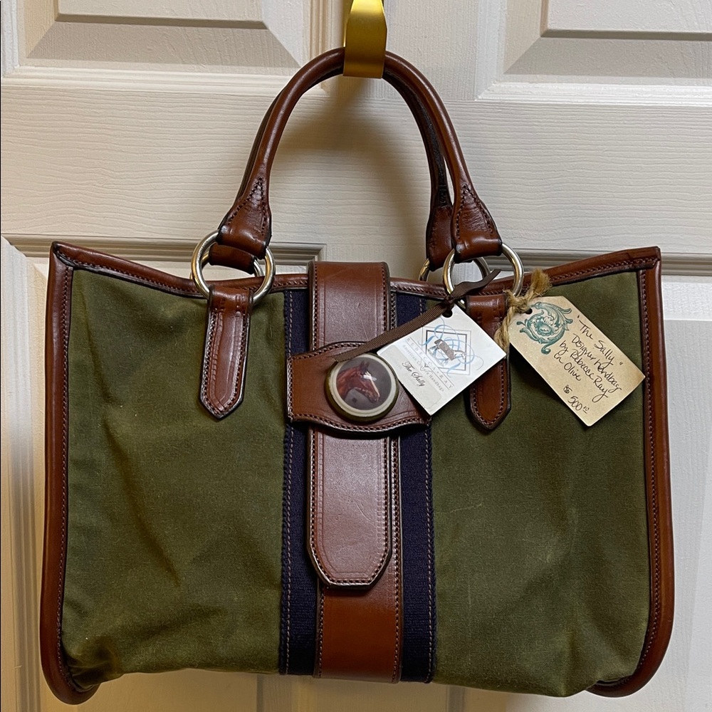 Elegant Hunter Green and Brown Women’s Tote/purse